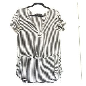 BCBG Max Azria Silk Stripe Top